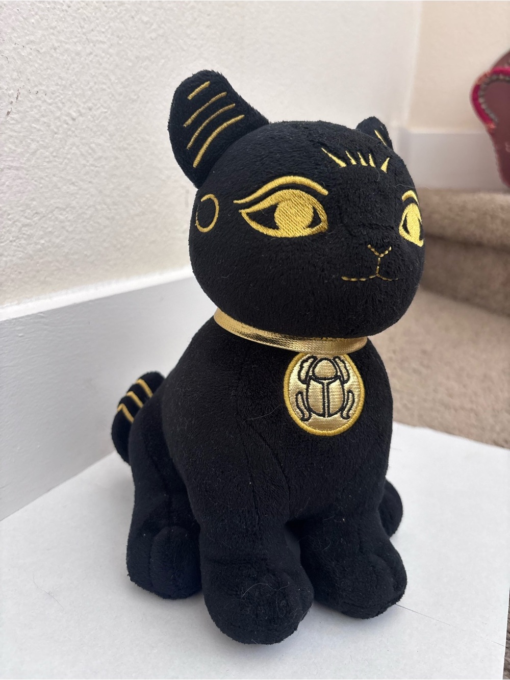 Summit Black & Gold Egyptian Cat Plush Toy - Luxury Cat Plush